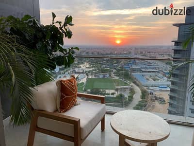 Apartment for sale, fully finished with air conditioners, in the heart of old Sheikh Zayed, with installments over 7 years