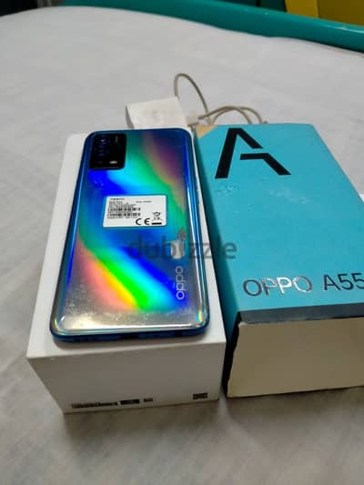 oppo a55 128/4+4 بلزقة الضهر