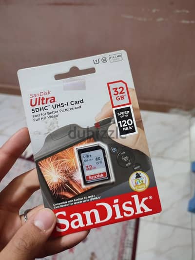 SanDisk Ultra 32GB SDHC Memory Card 120MB/s