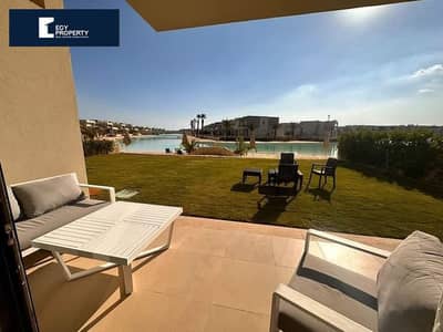 Direct on the Lagoon Townhouse In Azha- Ain El Sokhna For Sale Fully Furnished