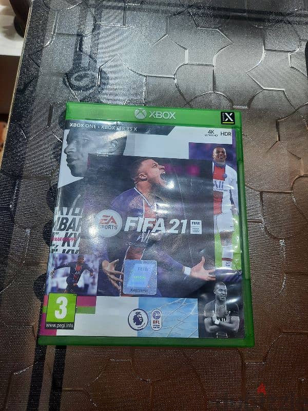 اسطوانه fifa 21 xbox one&series حالتها زي الجديده 0