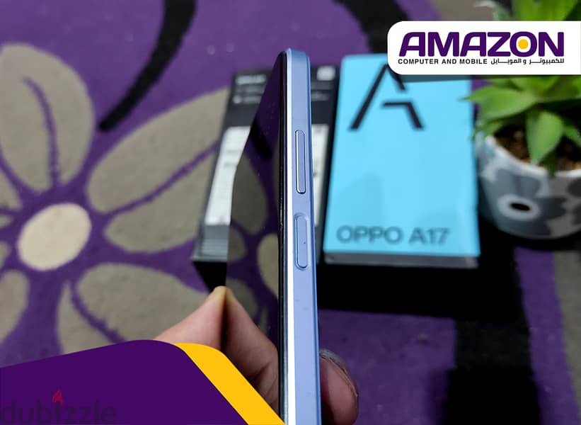 موبايل Oppo A17 بحالة محترمة بالكرتونة والشاحن 6