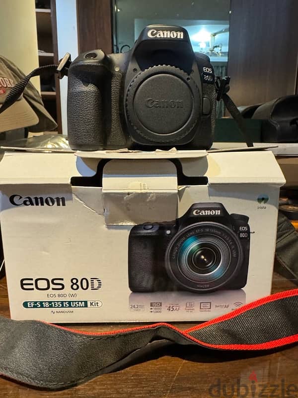 canon 80D mint condition with 18/135 lens 2