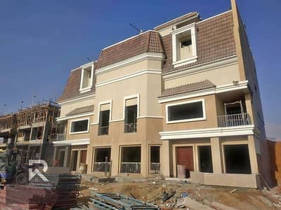 Villa for sale, in Sarai Compound New Cairo directly in front of Madinaty Installments over 12 years