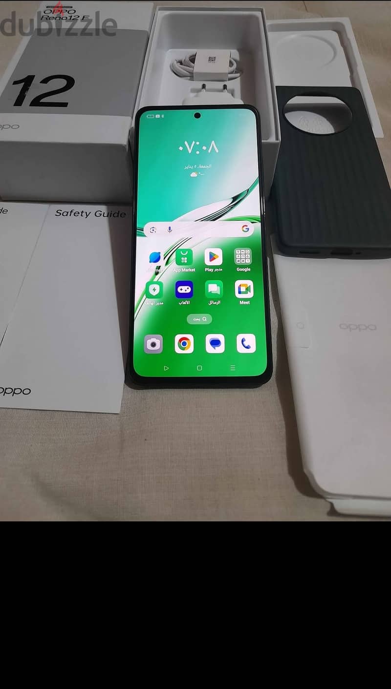 Oppo Reno 12f 4G  بكل مشتملاته الاصليه لسه ف الضمان ضمان محلي بدون ضري 2