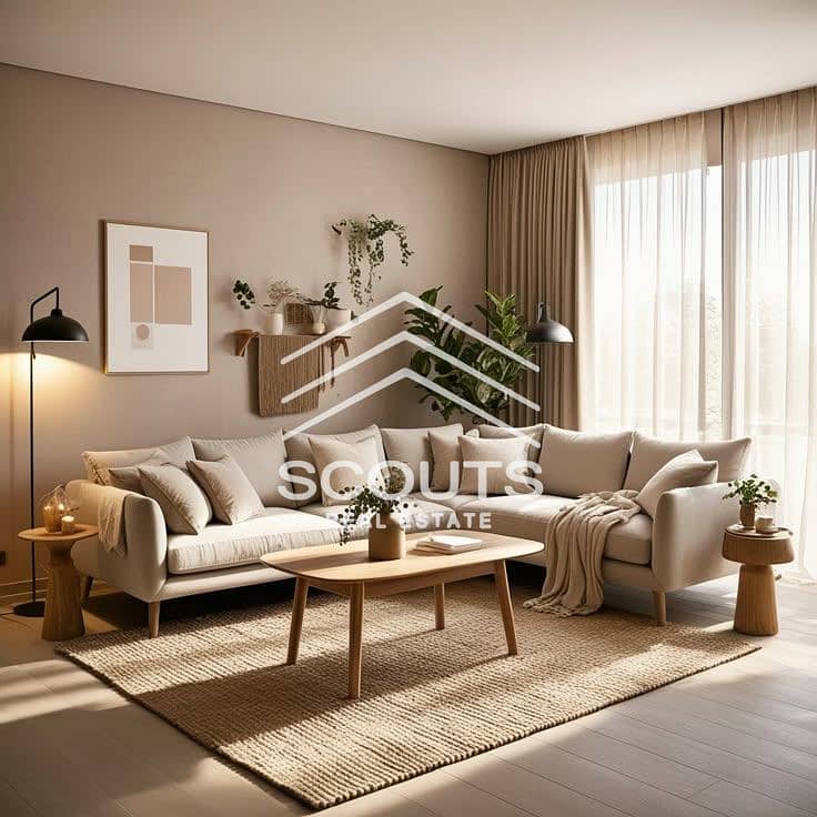 Catch the offer - with a 50% discount, no down payment, and installments over 12 years. Apartment for sale, with garden, in Sarai, next to Madinaty 0