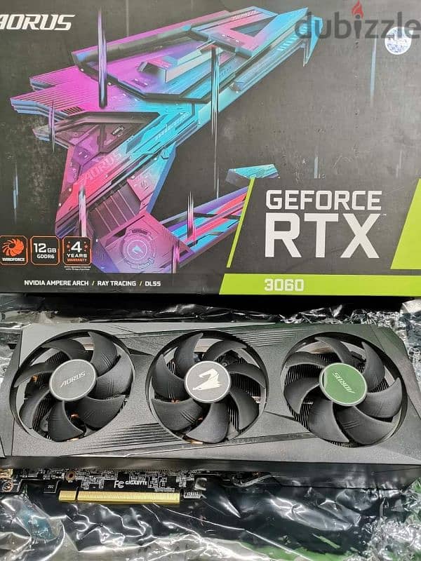 Rtx 3060 12GB AORUS ELITE استخدام خفيف ونضيف 0