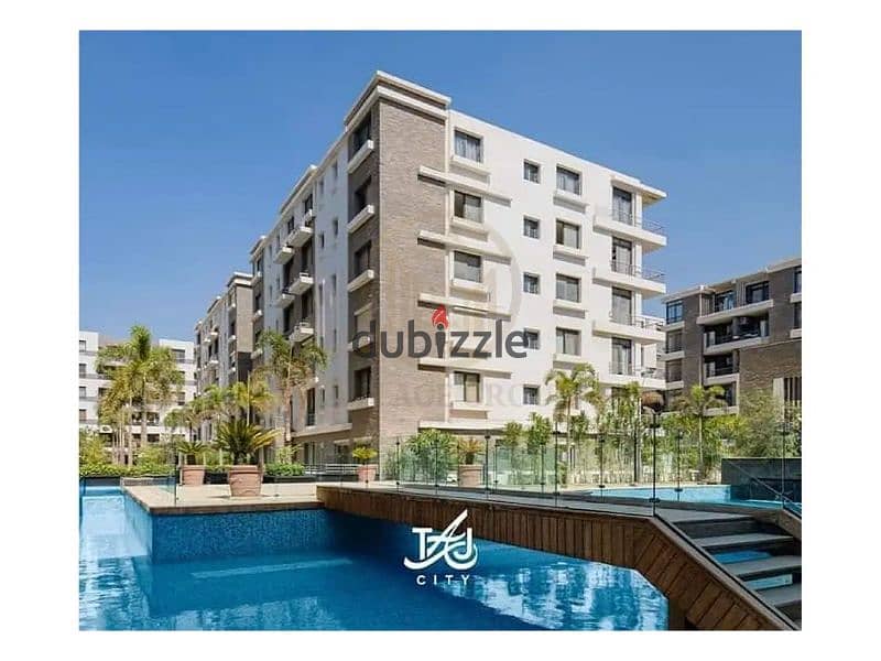 Resale apartment in Zone T, fully finished, superlux, ready to move, in Taj City, first settlement, on the Suez Road, Taj City compound 0