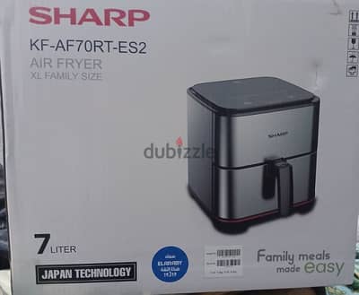 air fryer sharp 7 liter family size اير فراير شارب جديدة ٧ لتر