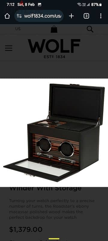 ***(Wolf) double watch Winder*** 1