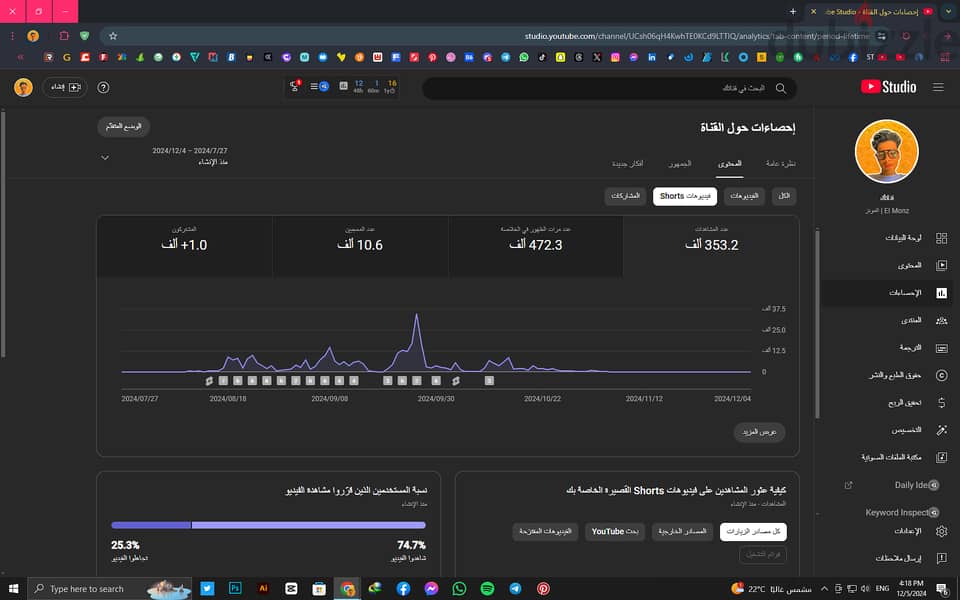 قناة يوتيوب للبيع ريتش عالي 2