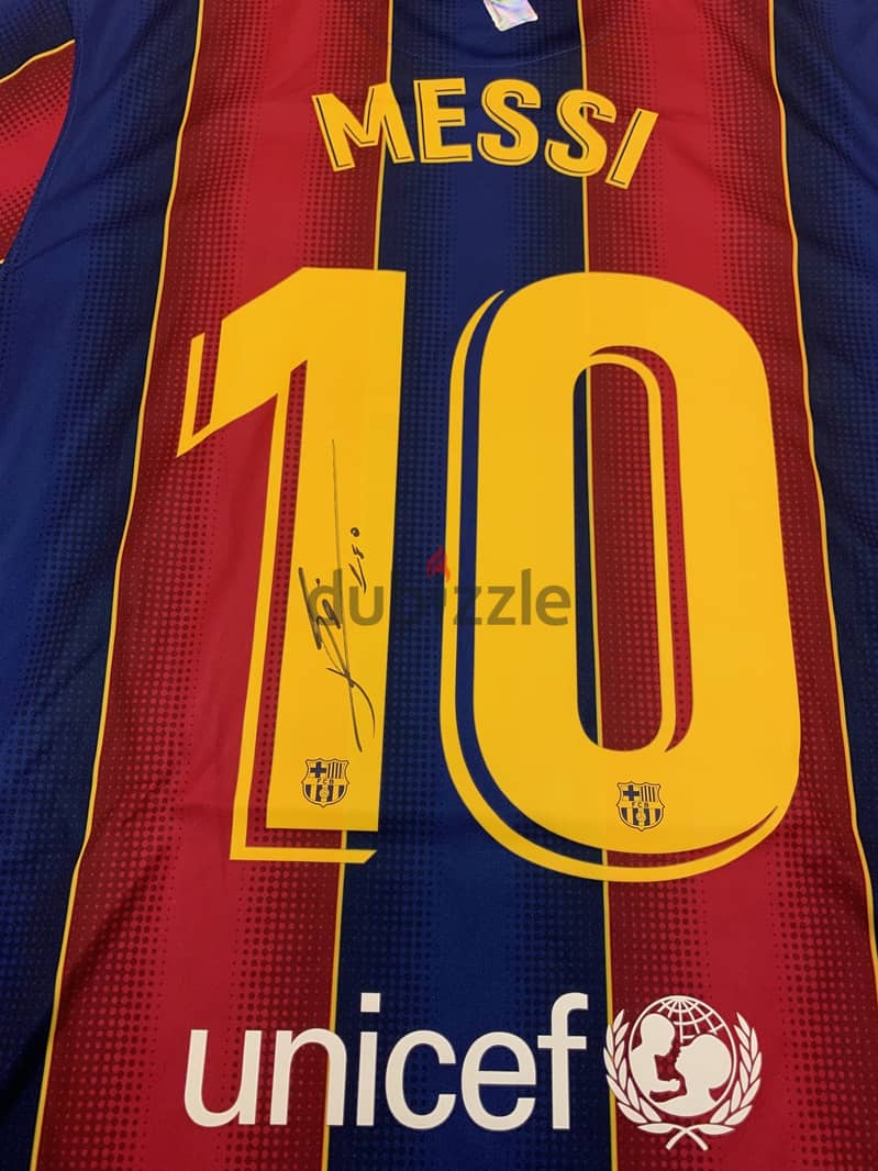 Lionel Messi Official UEFA Champions League Official Back Signed 2