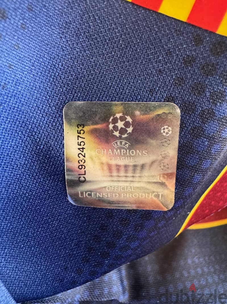 Lionel Messi Official UEFA Champions League Official Back Signed 5