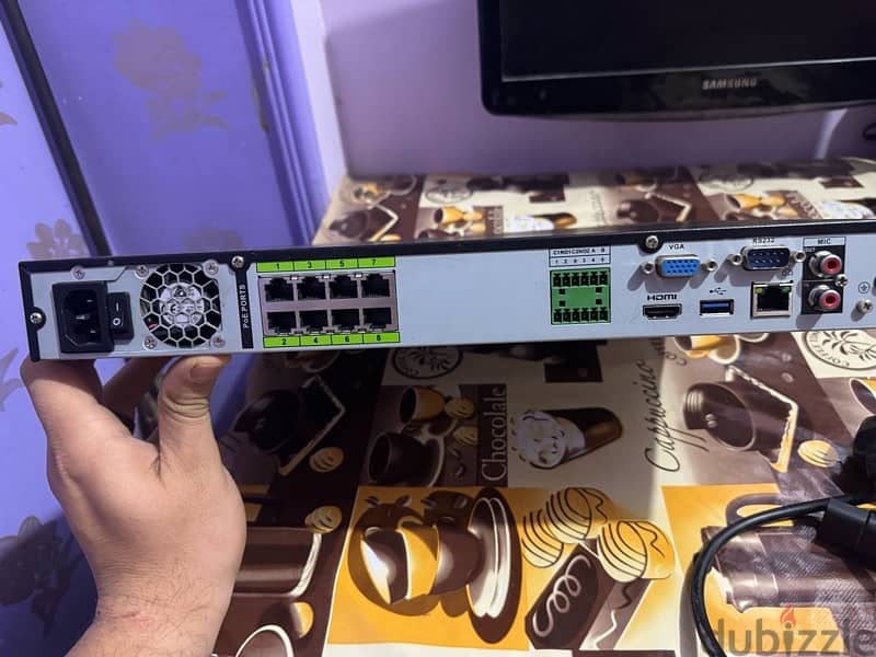 كاميرات داهو 8 ميجا -Nvr 8 port - 4k- Poe 2