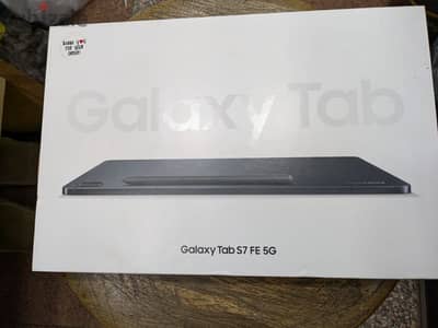 Galaxy Tab S7 FE 5G 64/6G Black جديد متبرشم