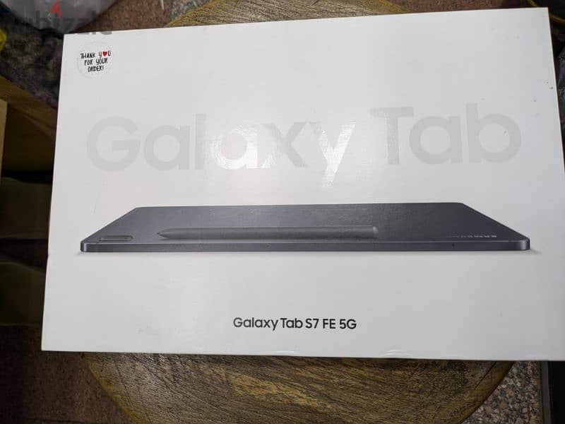 Galaxy Tab S7 FE 5G 64/6G Black جديد متبرشم 0