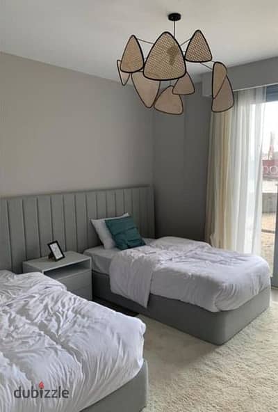 A fully finished apartment with a gift apartment of 137 m for sale, ready for viewing and with installments over the longest period in Mostakbal City