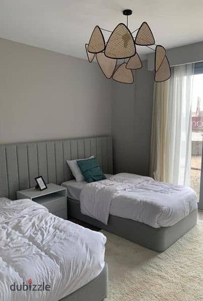 A fully finished apartment with a gift apartment of 137 m for sale, ready for viewing and with installments over the longest period in Mostakbal City 0