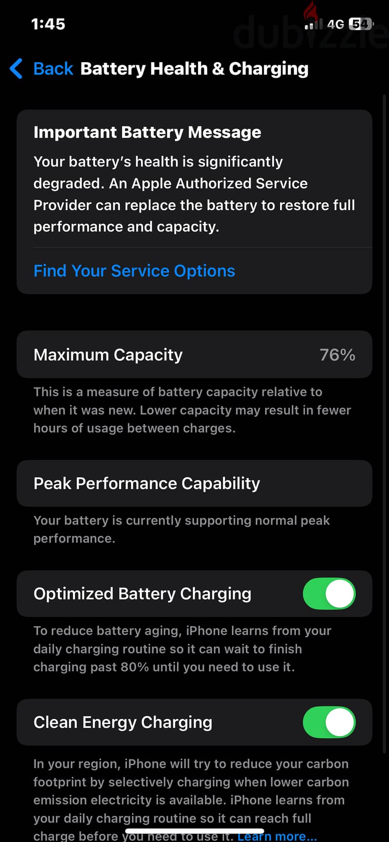 Iphone xs 64 battry 76 with box and chargr 8