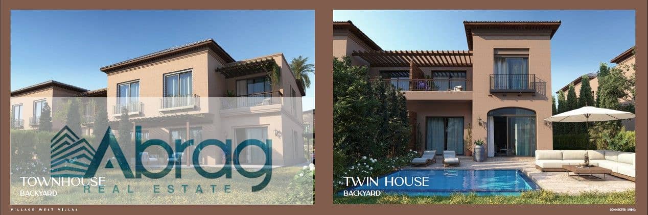 For sale twin house middle in Village West Compound Sheikh Zayed 0