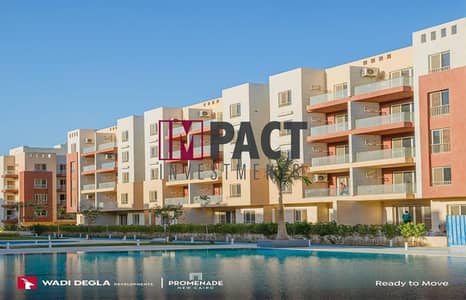 Apartment for sale in prime location in Wadi Degla, immediate delivery, with a big discount,  with a distinctive view of the swimming pool