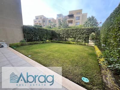 For rent, an apartment of 154 square meters with a garden, two rooms, a kitchen, and air conditioners, Palm Parks Compound, 6th of October