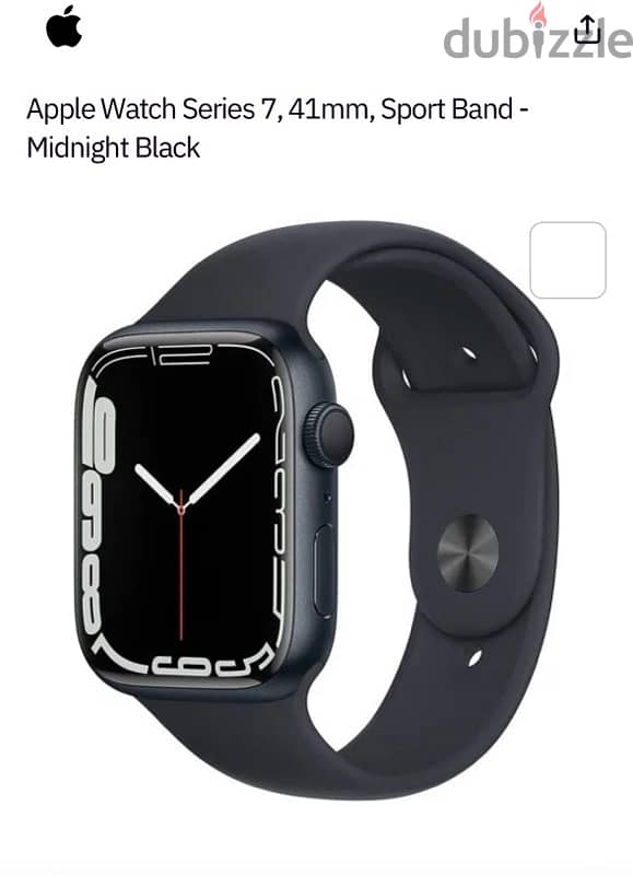 Apple watch series 7 , 41mm , midnight black 1