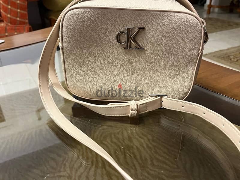 Calvin klein beige cross-body bag 0