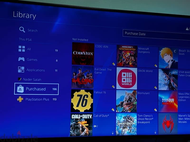 Playstation’s account with more than 160 playable games 1