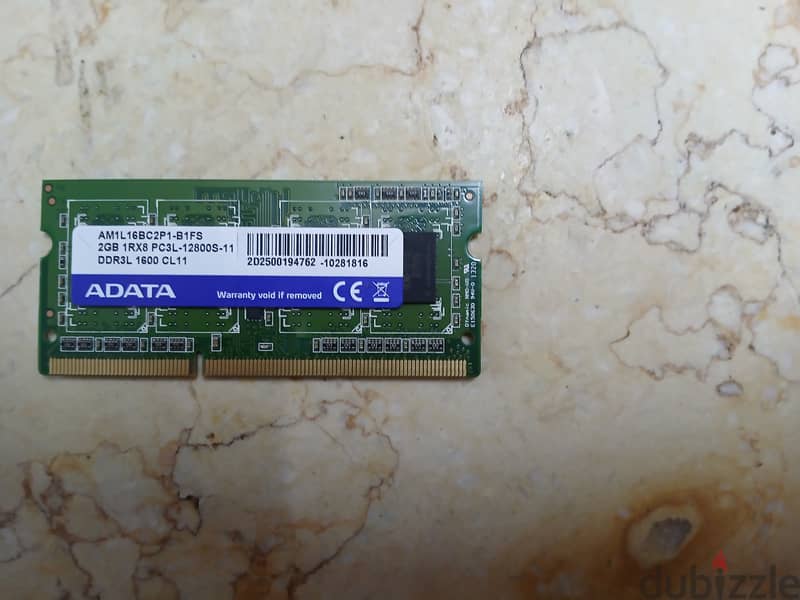 رام DDR3 2GB إستعمال خفيف 0