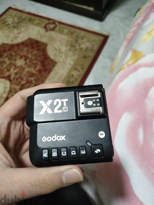 تريجر جودكس كانون  godox X2t canon   استعمال خمس مرات فقط السعر 2100 2