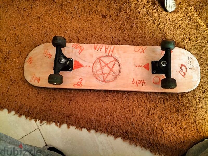 skateboard demonic themed 0