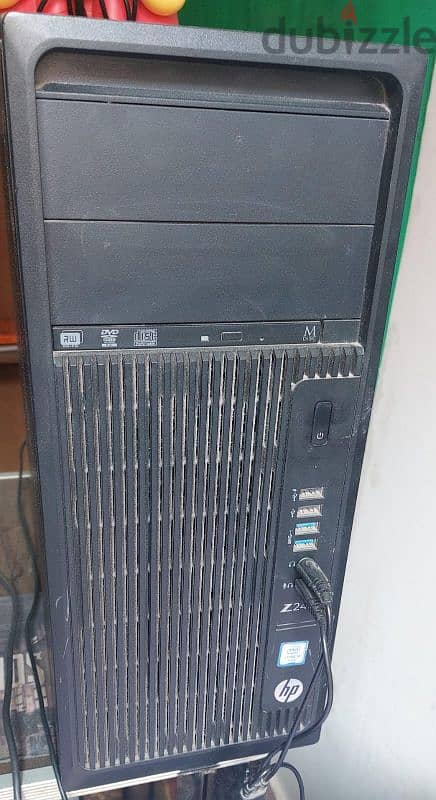 كيسه hp للبيع  بحاله جيده جدآ  كارت شاشه rx580 8g 1