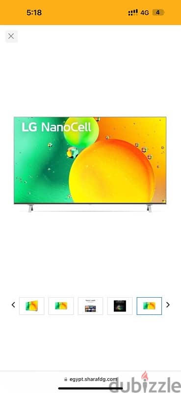 للبيع: تلفزيون LG NanoCell 55NANO776QA جديد بالكرتون سعر أقل من السوق