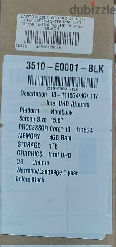 Dell Vostro 3510 - Intel Core i3-1115G4 3