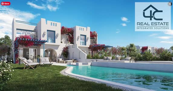 Twin House With Garden 155m For Sale Fully Finished With Furniture And Appliances prime location View Swimming Pool In Mountain View Ras El Hekma