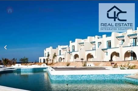 Ready to move Chalet 92m With View Lagoon And Fully Finished Swimming Pool The Lowest Price Negotiable In Mountain View Ras El Hekma north coast