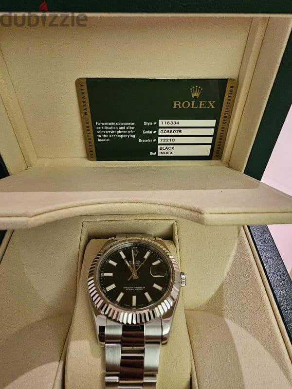 Rolex datejust ii 41 white gold year 2011 1