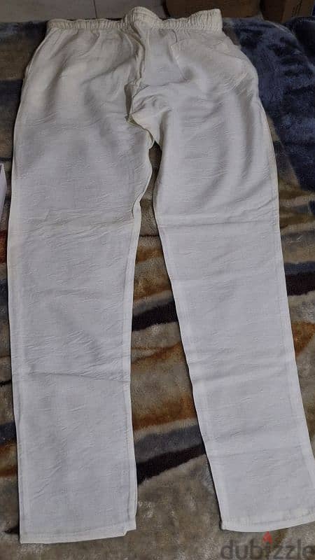 Zara men white summer pants 0