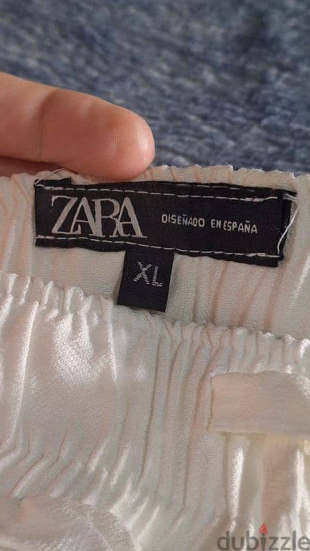 Zara men white summer pants 2