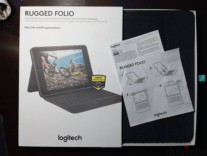 Rugged Folio , magic keyboard for iPad (7th, 8th, 9th and 10th gen), 5