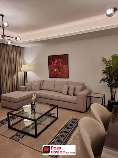 Apartment (3 rooms) with garden for sale, immediate delivery in La Vista Patio Oro Fifth Settlement, near Mountain View iCity and Palm Hills New Cairo