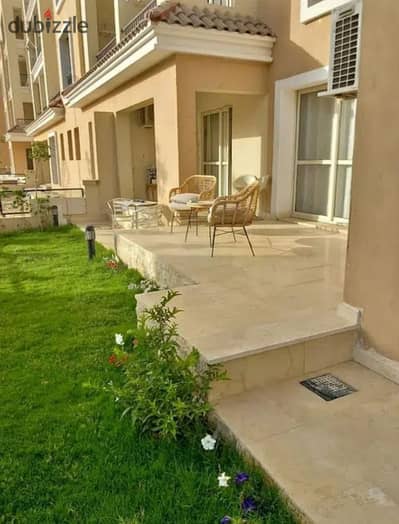 Apartment 160 m + garden 70 m in installments over 8 years for sale in Sarai Compound next to Madinaty