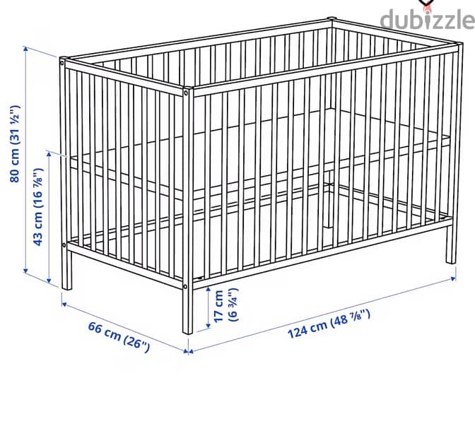 Baby cot and Mattress 2