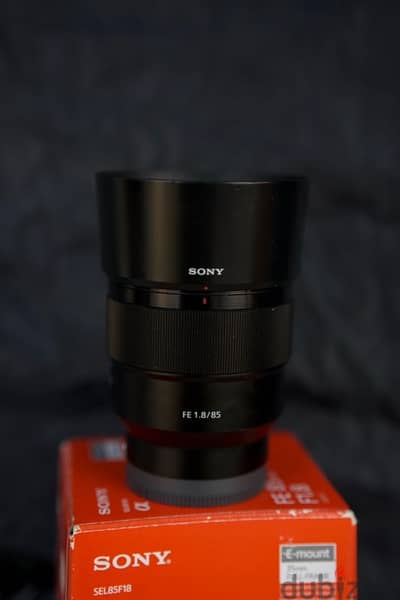 Lens sony 85 1.8 with box