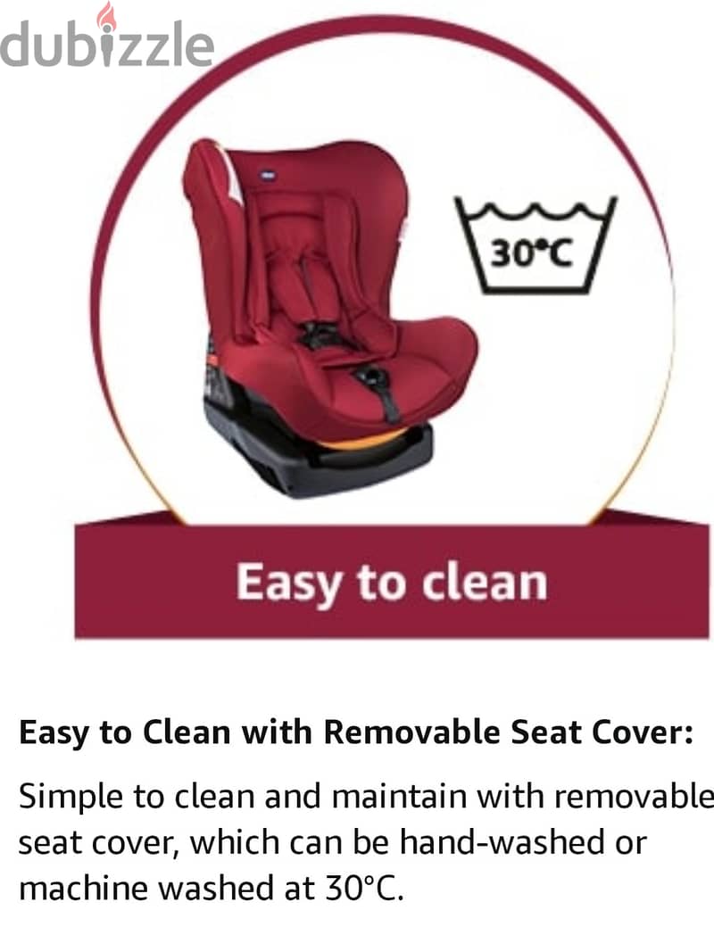 car-seat chicco . . as new كرسي اطفال للسياره ماركه شيكو 5