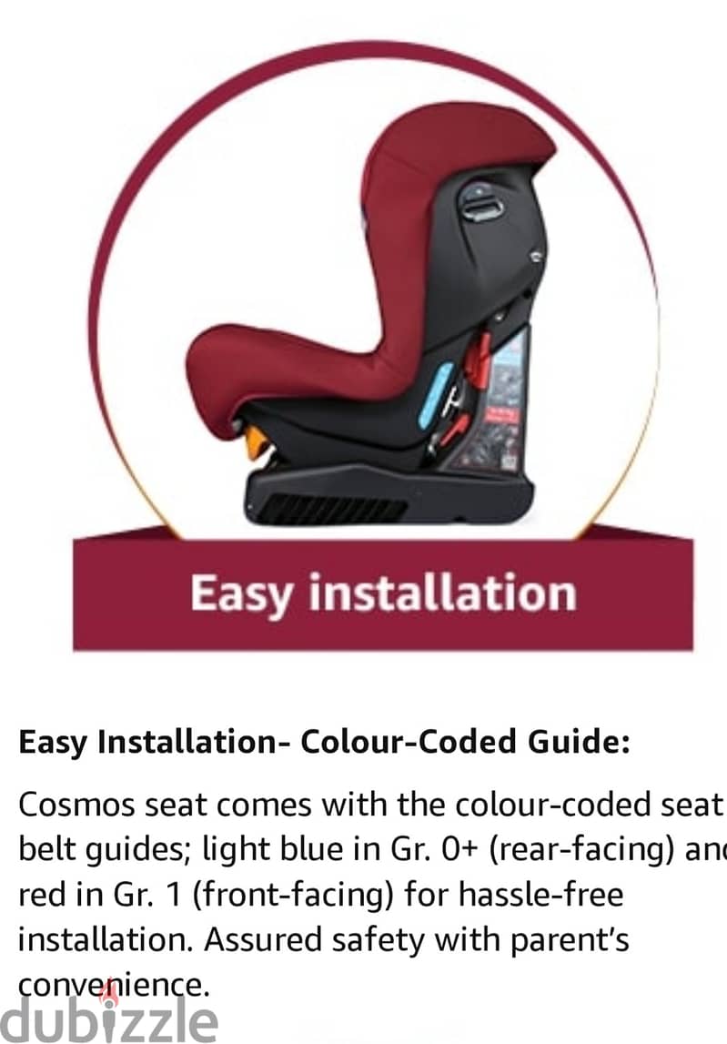 car-seat chicco . . as new كرسي اطفال للسياره ماركه شيكو 11