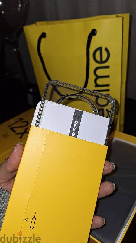 realme 12x new with box , new cover , charger 1