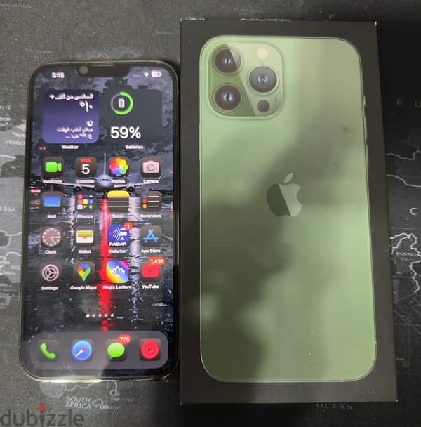 iPhone 13 Pro Max, Alpine Green, 256GB, 83% battery health 8