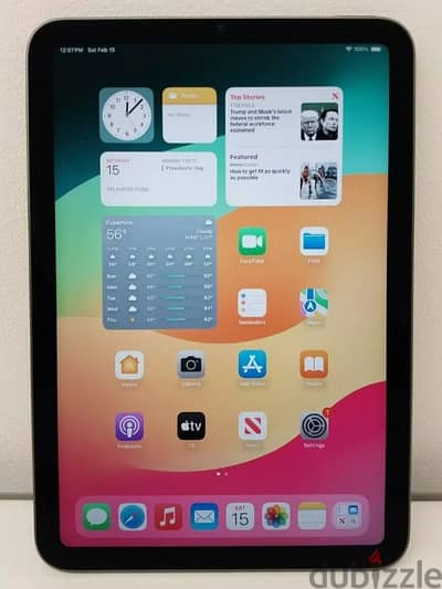 Ipad mini 6 generation 64G Wifi only like new battery life 100%